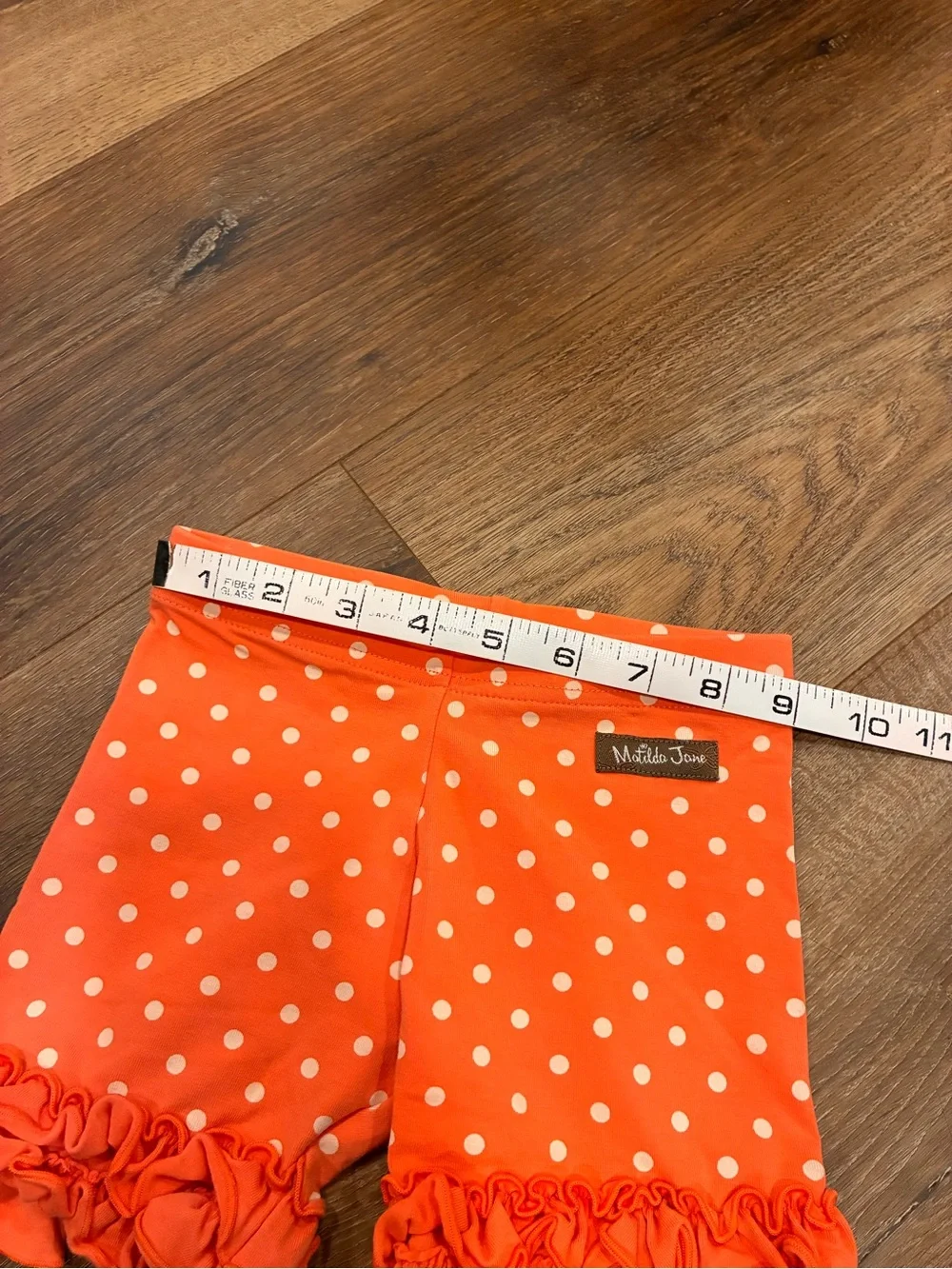 Matilda Jane Fearless Shortie Let’s Go Together Orange Ruffle Shorts Summer 4T